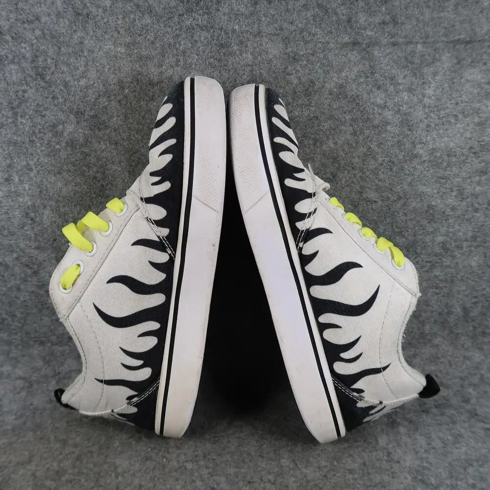 Heelys Shoes Kids Youth 4 Wheeled Sneakers Skate Pro 20 Print Flames Lace Up